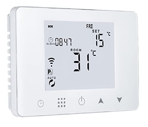 Homcloud CTW Cronotermostato Digitale Wi-Fi Intelligente per Caldaia a Gas/Acqua, Installazione a parete o su supporto 503, wifi Smart compatibile con Alexa e Google