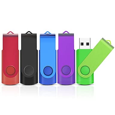 KOOTION Chiavetta USB 8GB USB 2.0 Pen Drive USB Piccolo e Leggero Chiavi USB Metallo Set Pennetta USB 5 Pack Penna USB 8G Para Ordenador/TV/Coche/Player, ect