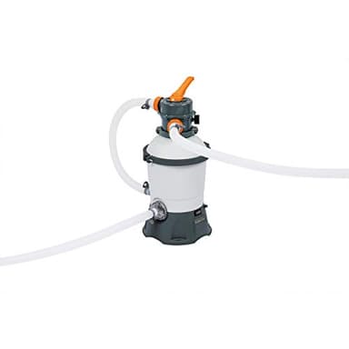 Bestway Pompa Di Filtraggio A Sabbia Flowclear 58515, Portata 1100 L/H Per Piscine Fuori Terra, Bianco