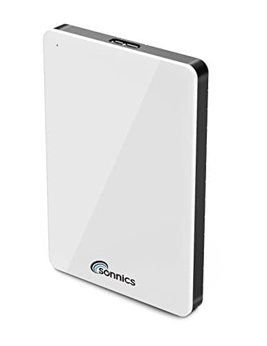 Sonnics 1TB USB 3.0 Esterni Pocket Hard-Disk per Finestre PC, Mac, XBOX ONE and PS4, Bianco