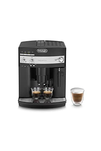 De'Longhi ESAM3000, Macchina da caffè Automatica, Chicchi macinati al momento, 2 Bevande One Touch, Montalatte classico, Spegnimento Programmabile, Nero