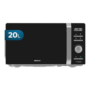Cecotec Forni a Microonde Combinati con Grill Proclean 5010 Inverter. 19L Capacità - Scongela, Riscalda e Cucina 700W, 5 Livelli di Potenza, Display LED, Piatto Girevole da 245mm, Timer, 8 Modalità