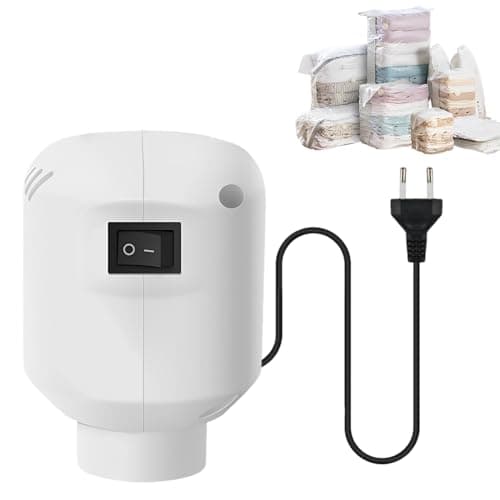 Pompa Sottovuoto Vestiti Portatile, 55W Pompa per Vuoto Elettrica per indumenti compressi piumini lenzuola, Efficiente e Durevole
