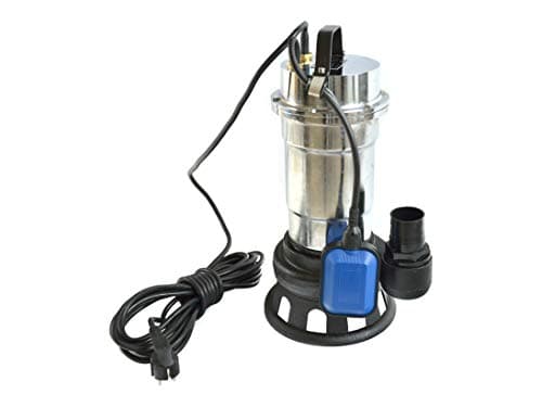 BSD Pompa per Acque Scure - Pompa Imersione per Acque Scure con Trituratore e Interruttore Galleggiante, Corpo in Nichel - Pompa per Acque Reflue WQD 10-8-0,55-550W, 17 000L/h, Prevalenza Max. 8m