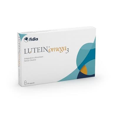 Fidia Farmaceutici LUTEIN OMEGA 3-30 Capsule, Integratore Alimentare di Vitamine, Minerali, Luteina e Zeaxantina con OMEGA 3