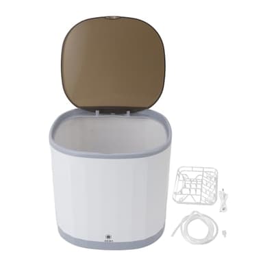 Mini Lavastoviglie Portatile, Pulizia a 360° Ricaricabile Tramite USB, Lavatrice per Tazze da tè con Design Portabicchieri Multiplo, Adatta per Ufficio e Studio