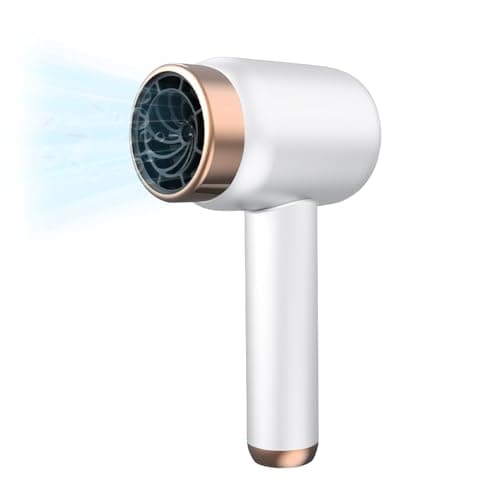AVCXEC Asciugacapelli senza fili, Asciugacapelli Ionico, 1000W Asciugacapelli Senza Fili Ad Asciugatura Rapida, Asciugacapelli Portatile, Modalità Caldo e Freddo, per viaggi, familiare (Bianco)