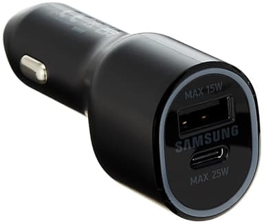 Samsung EP-L4020 Caricatore da viaggio per auto 40W, 2 porte USB e USB-C, Nero