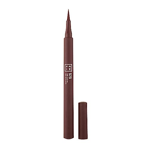 3INA MAKEUP - The Color Pen Eyeliner 575 - Marrone - Eyeliner Marrone 10h Lunga Durata - Eyeliner Penna Colorato Liquido Mat - Alta Pigmentazione - Vegan - Cruelty Free