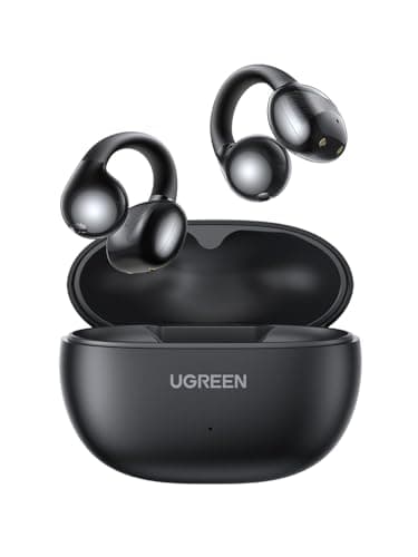 UGREEN HiTune S3 Cuffie Bluetooth 5.4, Auricolari Sport con Clip Aperta, Cancellazione del Rumore ENC, Hi-Fi Stereo e Bassi Profondi, 30H di Autonomia, Ricarica Rapida USB-C, IPX5 Impermeabile, Nero