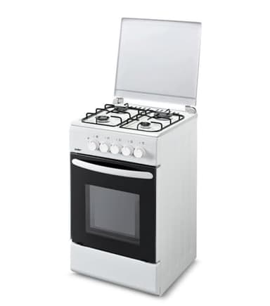 Cucina a gas bianca 50 x 50 cm