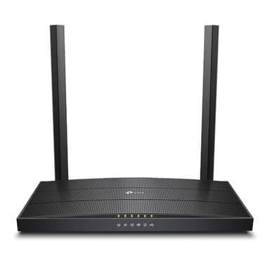 TP-Link Archer VR400 Modem Router VDSL/FTTC/FTTS/ADSL fino a 100Mbps, Wi-Fi AC1200 Dual Band 2,4/5 GHz, 3 Porte 10/100 LAN + 1 Porta 10/100/1000 WAN, USB 2.0, Rete Ospiti, Senza VoIP, Ver.2.0, Nero