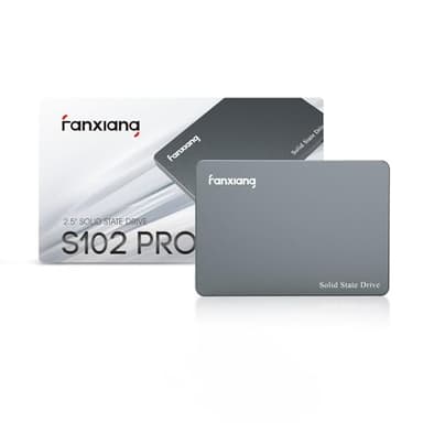 fanxiang SSD 2TB Unità a Stato Solido Interne SSD, 2.5" SSD SATA III 6Gb/s, Fino a 560MB/s, Scocca in Lega di Alluminio, Cache SLC 3D NAND TLC, Compatibile con Laptop e PC Desktop(S102 Pro)