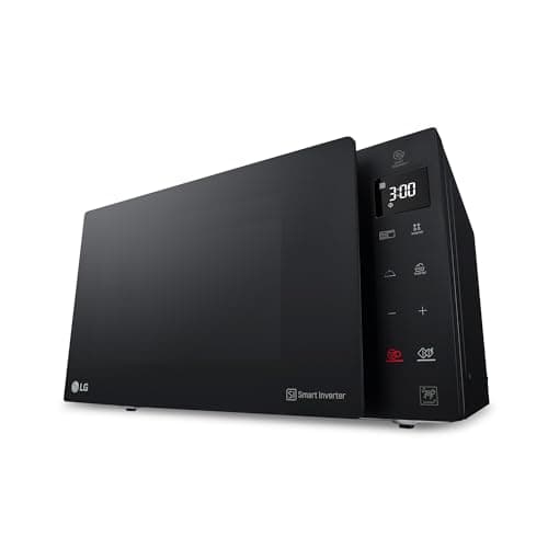 LG MH6535GDS Forno Microonde Smart Inverter con Grill al Quarzo, 25 Litri, 1000 W, Programmi Automatici, Livelli di Potenza Regolabili, Cottura a Vapore - Nero