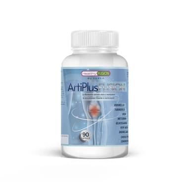 Healthy Fusion Artiplus | Potente trattamento per le articolazioni, ossa e muscoli | Curcuma + Condroitina + Glucosamina + Bioperina | Elimina il dolori | Previene il malessere e le lesioni | 90 Caps