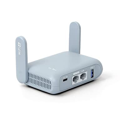 GL.iNet GL-MT3000 (Beryl AX) Piccolo Portatile Router WiFi 6 Gigabit Dual Band, AX3000Mbps, 802.11ax, Ripetitore, Access Point, Extender, WAN a 2.5 Gb, Cascata VPN, IPV6, WPA3