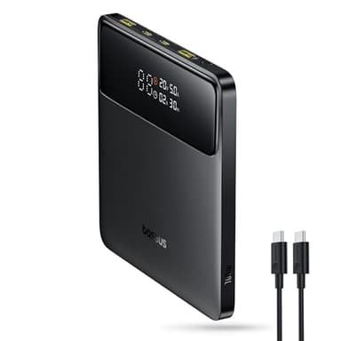 Baseus Powerbank, 20000 mAh 100 W PD sottile batteria esterna QC 4.0, caricatore rapido Blade H1 per laptop, MacBook, iPad, iPhone 16 15, switch, Steam Deck, Samsung Galaxy, ROG Ally, 2024 Edizione