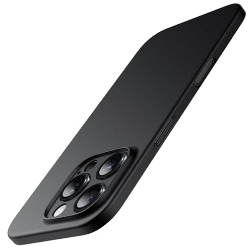 JETech Cover Ultra Sottile per iPhone 16 Pro 6,3 Pollici, Obiettivo per Fotocamera Protezione Completa, Leggera Opaca Finitura Custodia Rigida in PP (Nero)