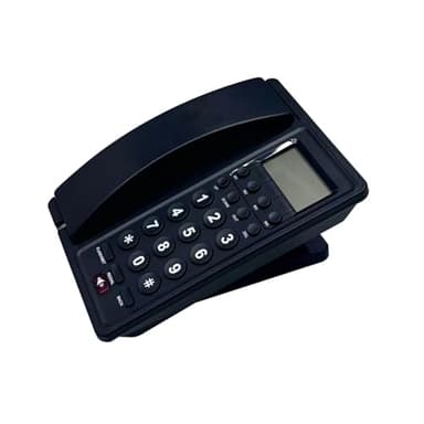 BVDHASDBT Telefono fisso per anziani, design classico retrò, portata insuperabile con vivavoce telefono fisso con cavo, telefono fisso per reception, casa, ufficio, telefono fisso (nero)