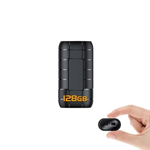 128G registratore magnetico ad attivazione vocale,Durata della batteria di 12 giorni, capacità di registrazione di 2000 ore, registratore audio digitale, piccoli dispositivi di registrazione