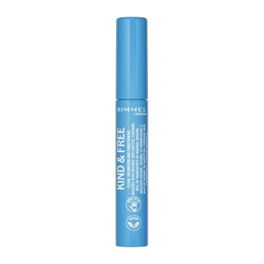 Rimmel London, Mascara Volumizzante e Allungante KIND & FREE, Waterproof, a Lunga Durata, con Burro di Karitè e Biotina, Cruelty-Free e Vegano, 01 Black
