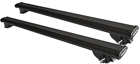 Barre portatutto Aerodynamic Black in alluminio della Farad con kit compatibile con MERCEDES GLA (H247) 5 porte dal 2020 in poi con corrimano basso (railing integrati)