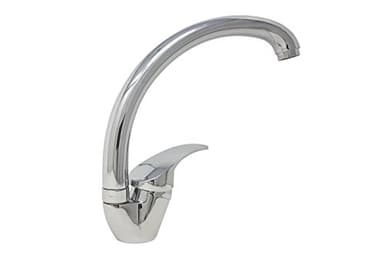 YASTA Rubinetto Miscelatore Monocomando Lavello Cucina Cromato Canna Alta Rotante 8411