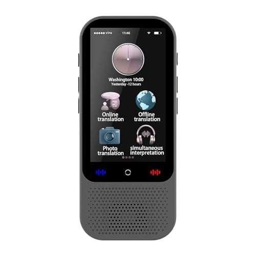 Yiokii Language Translator Device Enence Instant Translator 2024, Traductor Inteligente 38 lingue supportate, Traduttore vocale offline per voce/testo/offline/foto Traduzione di viaggi