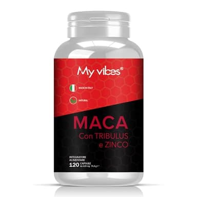 PREZZO LANCIO Integratore sessuale donna per il desiderio femminile Maca Peruviana Integratori Stanchezza Fisica e Mentale Libido Donna Uomo con Tribulus Terrestris Energizzante 120 Capsule
