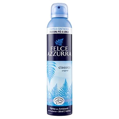 Felce Azzurra - Profumatore per Ambienti Spray Classico a Lunga Durata, Deodorante Ambiente senza Acqua dal Profumo Intenso Istantaneo, Profumatore Ambiente Casa Zero Aloni, Profumatori 250 ml