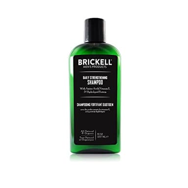 Brickell Men's Products Shampoo Rinforzante Quotidiano - Naturale ed Organico alla menta e all'olio di caieput, 237 ml