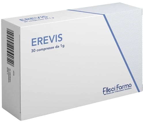 Erevis – Integratore Naturale per Aumento del Testosterone con Tribulus Terrestris – Supporto per Energia, Massa Muscolare e Libido – 60 Compresse - Elleci Farma