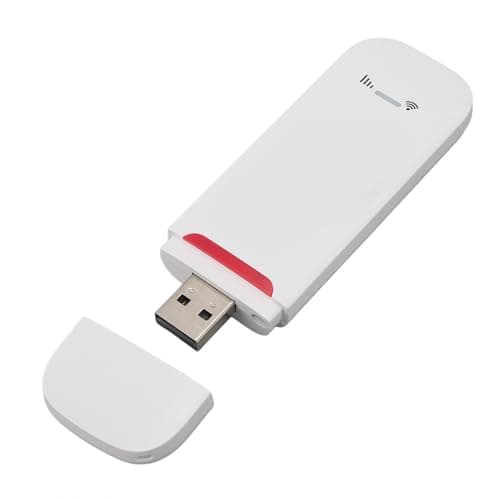 Modem WiFi USB 4G LTE, Router 4G Portatile da 500 Mbps con Slot per Scheda SIM, Router Hotspot da Viaggio Portatile, Dongle USB 4G LTE, Supporta Fino a 10 Utenti per Europa Asia