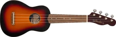Fender California Coast Venice - Ukulele soprano con tastiera in noce – 2 colori sunburst