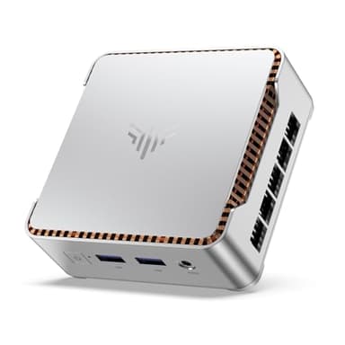NiPoGi E2 Mini PC W-11 Pro,Ιntel Twin Lake N150 (Defeat Ν95/N100, 6W Solo),16GB DDR4 512GB M.2 SSD Mini Computer Desktop 4K@60Hz Dual Display, HDMI 2.0, DP, Dual WiFi,Micro PC per Scuola, Ufficio