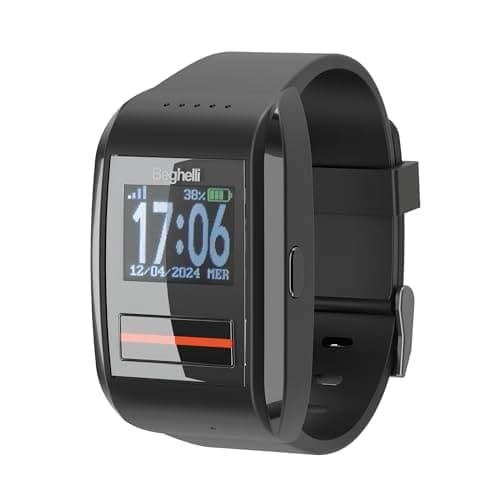 Beghelli - Orologio Salvalavita Anziani, Dispositivo Telesoccorso GSM, Chiamate Rapide di Soccorso Fino a 9 Numeri, Nano SIM CARD, GPS, Sensore di Caduta, Resistente Acqua e Polvere