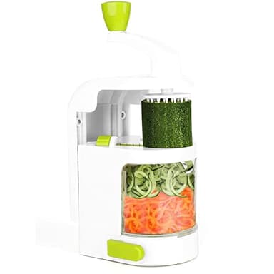 Hbaebdoo Spiralizzatore per Verdura, Affettatrice per, Spaghetti per Zucchine, Spiralizzatore per Zucchine, Tagliatelle per Zucchine