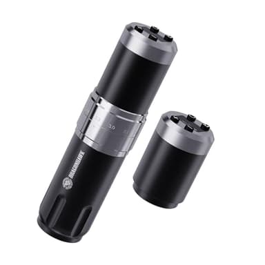 Dragonhawk Fold3 Penna senza fili rotante Tattoo Machine 2 Batteria 1500mAh 7 Stroke Regolabile 2.4mm-4.2mm Lunghezza Schermo Display LED, adatto per principianti