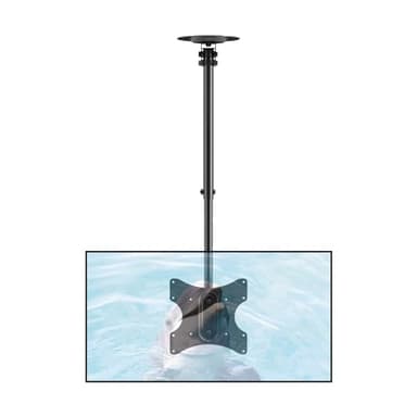 suptek Supporto TV da soffitto per la maggior parte dei display LCD LED al plasma da 23-43" con VESA max 200 x 200 mm, carico fino a 35 kg, altezza regolabile MC3260
