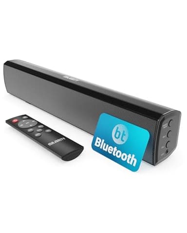 Majority Barra Soundbar Bluetooth | 50 Watt 2.0 Sound Bar Televisore e PC | Casse per TV con ottica, RCA, USB, MP3 e AUX | Soundbar per PC | Compatto e Senza Fili Bowfell