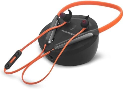 Avantree Medley Clear Auricolari wireless per l'ascolto TV con dialogo chiaro, volume migliorato, connessione soundbar, cuffie senza fili a collarino, trasmettitore Bluetooth e dock di ricarica. 20h