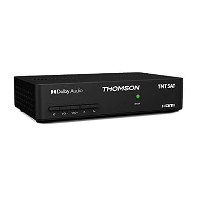 Thomson THS 806 TNTSAT HD, DVB-S2, per ricevere Il TNT Gratuito Via Satellite, Scheda TNTSAT Valida 4 Anni Inclusa HDMI, Scart, Spdif, USB, Flux RSS, Compatibile con Alimentazione 12 V (Non Inclusa)