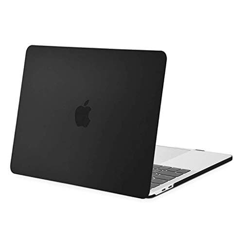 MOSISO Cover Compatibile con MacBook Pro 13 Pollici Custodia 2025 2024 2023 2022-2016 M2 M1 A2338 A2289 A2251 A2159 A1989 A1706 A1708 con/senza Touch Bar,Case Protettiva Rigida, Nero