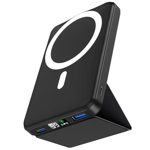 Podoru per Mag-safe Powerbank,10000mAh Wireless Power Bank Magnetico, PD 22.5W Ricarica Rapida con Display LED Caricabatterie Portatile per iPhone 16/15/14/13/12 Serie-Nero
