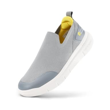 FitVille Scarpe Slip on Uomo Pianta Larga Sneaker Casual Scarpe da Passeggio Comode Scarpe da Running Leggere Pantafole Uomo per Piedi Gonfi 44.5 EU Larga