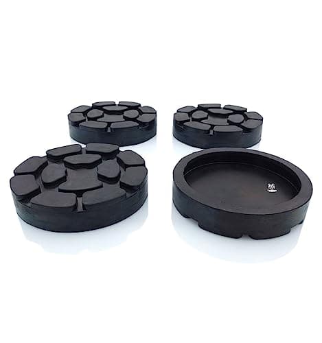 TYGERIX® 4x Tamponi a Cuffia Ponte Sollevatore a Colonne da 125 mm | Prodotto Italiano | Perfetta Aderenza | Ottimo Grip | Anti Vibrazioni | Per Ponti Sollevatori a Bracci Ravaglioli Sirio e altri