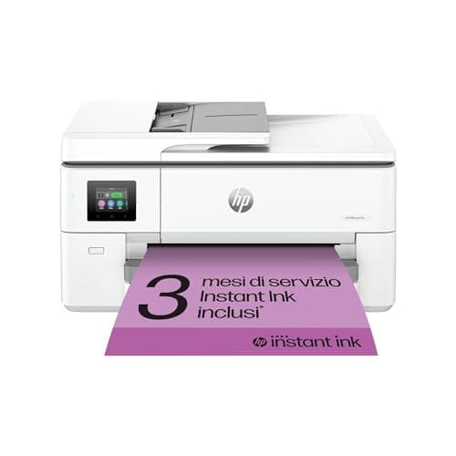 HP OfficeJet Pro 9720e 53N95B, Stampante Multifunzione per Grandi Formati, a Colori, Fronte e Retro Automatico, 22 ppm, Wi-Fi, 3 Mesi di Inchiostro Instant Ink Inclusi, Grigia
