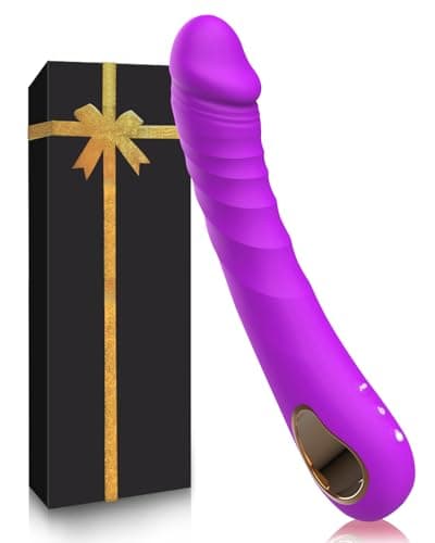 Vibratoreper Donna Professionale Vibratore con 10 Modalità Dildo Realistico Sexytoysys Coppia Vibratoriper Donna Sex Toys Sessuali per Donna Stimolatore Succhia Clitoride Femminile (Viola)