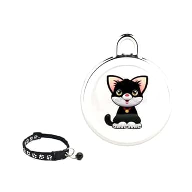 Bzwyonst Localizzatore GPS Anti Smarrimento per Animali Domestici Bluetooth Smart Indossabile Localizzatore Impermeabile Collare di Localizzazione in Tempo Reale Trova Dispositivo, Gatto