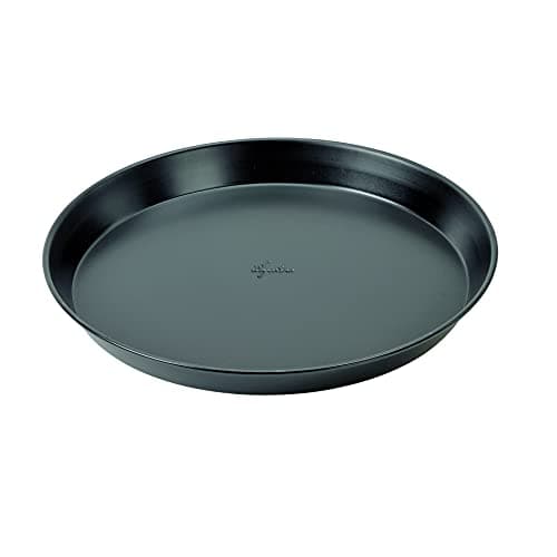 Lagostina Gustosa Teglia Pizza Rotonda in Acciaio Antiaderente per Forno, Nero, Diametro 32 cm